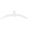 Ekena Millwork Archdale Architectural Grade PVC Gable Bracket, 84"W x 24 1/2"H x 6"D x 6"F, 7/12 Pitch GBP084X25X0606ARC00 - alternate 3